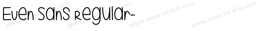 Even Sans Regular字体转换